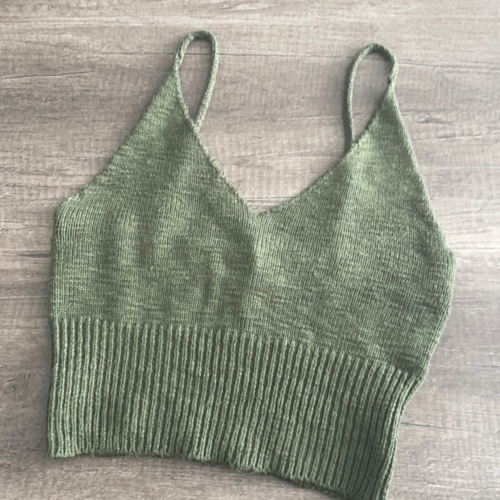 Knit crop top